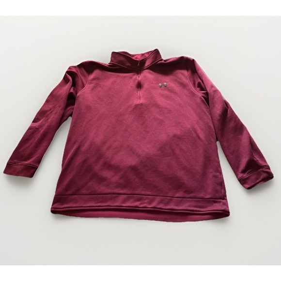 Under Armour Other - Under Armour‎ ColdGear 1/4 Zip Pullover Mens 3XL Tall Red Loose Fit